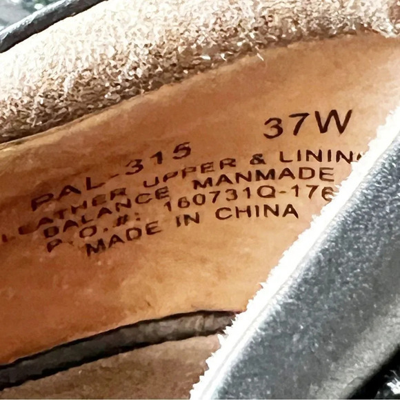 Alegria Paloma‎ Black Leather Colorful Embossed Mary Jane Size 37 WIDE Tapestry - Picture 4 of 14